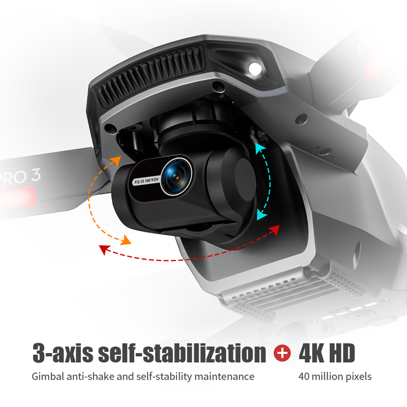 L106 Pro 3 Drone 5G WIFI FPV F - Drone Gimbal 评论和价格