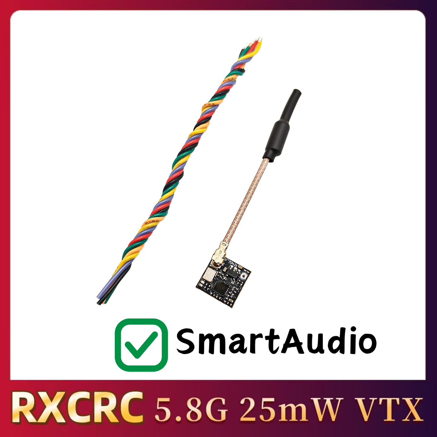 RXCRC 5.8GHz 48CH FPV 25mW Ana - Drone Receiver 评论和价格